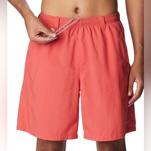 Columbia Men's PFG Backcast III Water Short  Sunset Red   6” Inseam   Si…